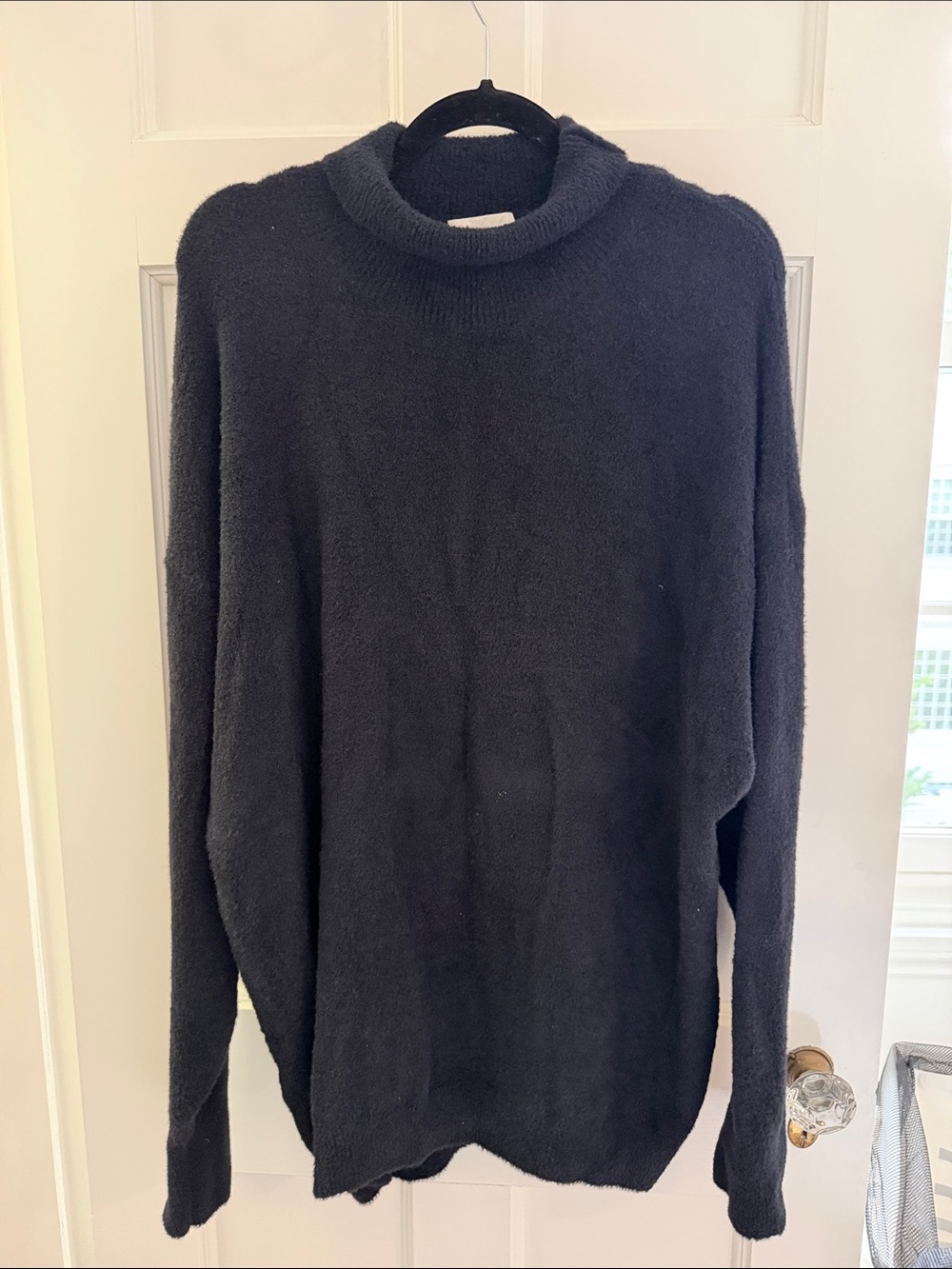 Aritzia Black Cozy Mock Neck Sweater
